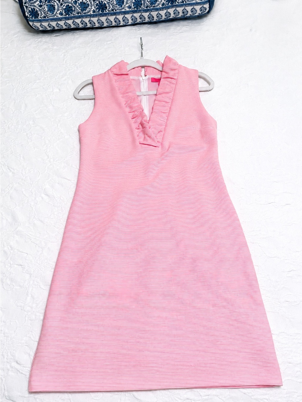 Lilly Pulitzer Pink Textured Shift Dress – Size Small - Picture 2 of 4